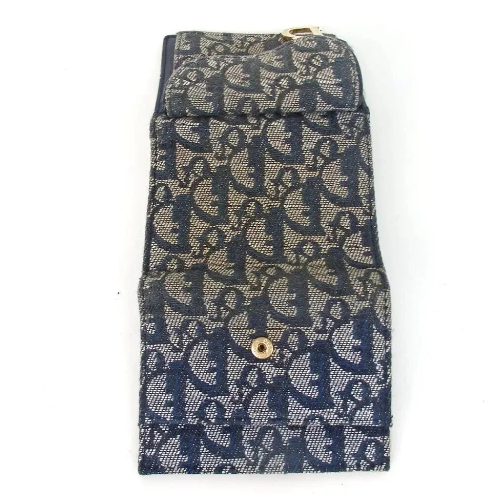 Authentic Christian Dior Trotter wallet leather/canvas [Used]